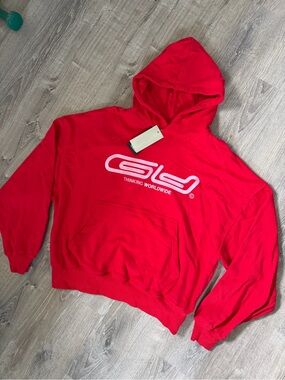 COLD CULTURE Red Graffiti Hoodie